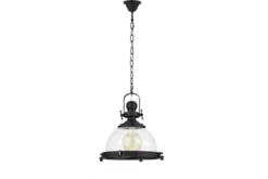 Lampada a sospensione stile industriale nera FALCO