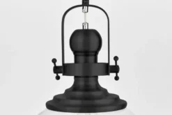 Lampada a sospensione stile industriale nera FALCO
