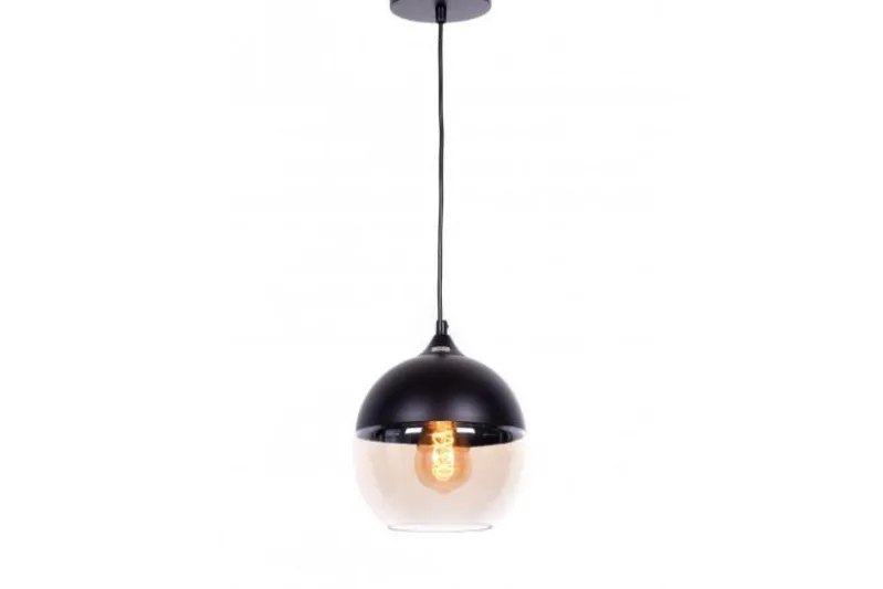 Lampada a sospensione stile industriale vintage ALBION Nero