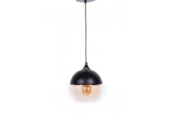 Lampada a sospensione stile industriale vintage ALBION Nero