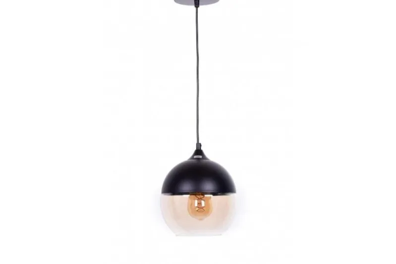 Lampada a sospensione stile industriale vintage ALBION Nero