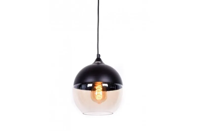 Lampada a sospensione stile industriale vintage ALBION Nero