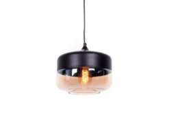 Lampada a sospensione stile industriale vintage BARLET Nero