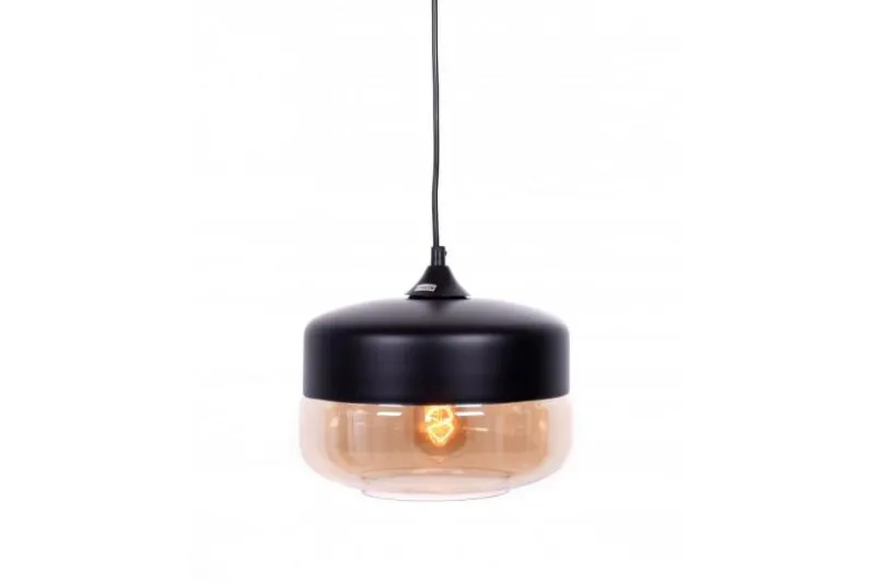 Lampada a sospensione stile industriale vintage BARLET Nero