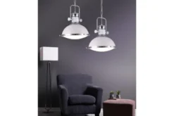 Lampada a sospensione stile industriale vintage BATORE W1 Bianco
