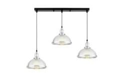 LAMPADA A SOSPENSIONE TRIPLA CROMATA BRICO W3 PRO