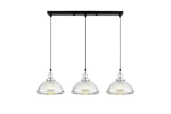 LAMPADA A SOSPENSIONE TRIPLA CROMATA BRICO W3 PRO