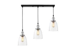 LAMPADA A SOSPENSIONE TRIPLA CROMO FABI W3 PRO