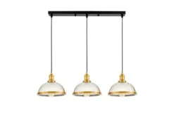 LAMPADA A SOSPENSIONE TRIPLA OTTONE BRICO W3 PRO