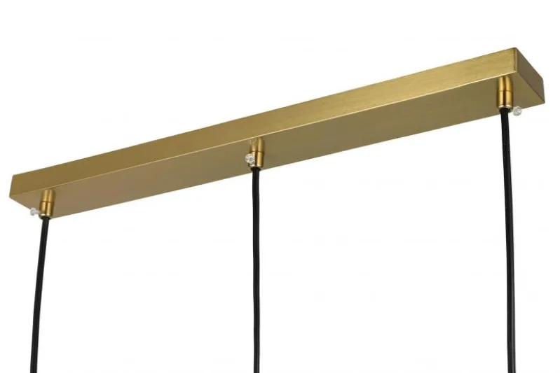 LAMPADA A SOSPENSIONE TRIPLA OTTONE FINO W3