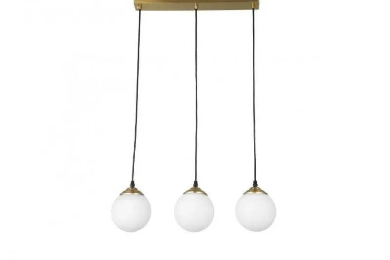 LAMPADA A SOSPENSIONE TRIPLA OTTONE FINO W3
