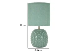 Lampada da Comodino Pontus in Turchese
