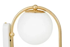 Lampada da parete a sfera doppia oro PANARI W2
