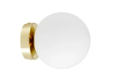 Lampada da parete a sfera oro FREDICA