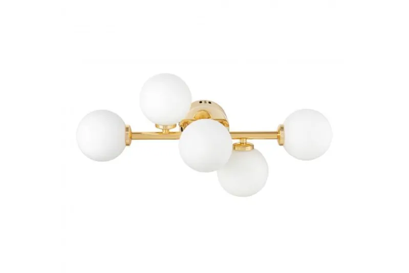 Lampada da parete dorata a sfera MARSIADA W5