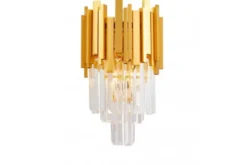 LAMPADA DA PARETE IN CRISTALLO ORO FERA W2