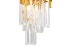LAMPADA DA PARETE IN CRISTALLO ORO FERA W2