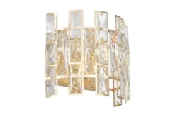 LAMPADA DA PARETE IN CRISTALLO ORO FIORINA W2
