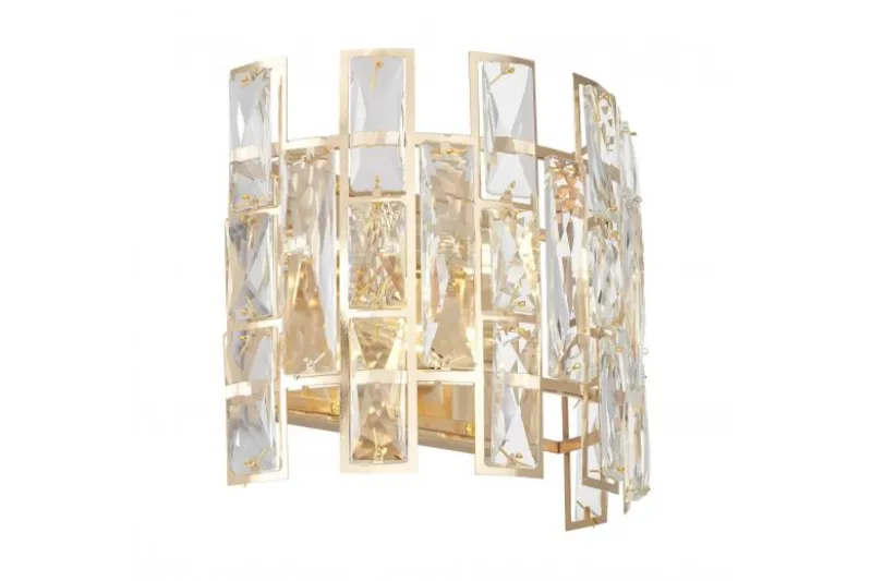 LAMPADA DA PARETE IN CRISTALLO ORO FIORINA W2