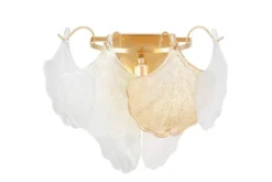 LAMPADA DA PARETE IN CRISTALLO ORO MONTINA W2