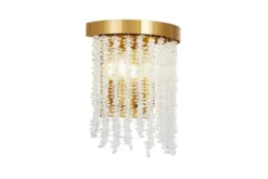 LAMPADA DA PARETE IN CRISTALLO OTTONE BALMENA W2