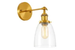 LAMPADA DA PARETE LOFT IN OTTONE FABI