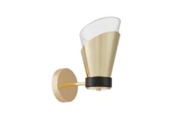Lampada da parete moderna a bicchiere oro Fabro W1