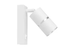 LAMPADA DA PARETE MODERNA BIANCO E ARGENTO ASTI PRO