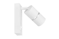 LAMPADA DA PARETE MODERNA BIANCO E ARGENTO ASTI PRO