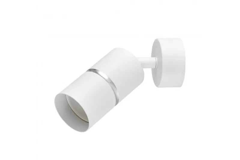 LAMPADA DA PARETE MODERNA BIANCO E ARGENTO ASTI W1