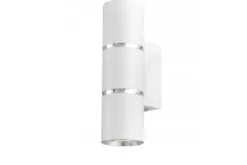 LAMPADA DA PARETE MODERNA BIANCO E CROMO ASTI W2