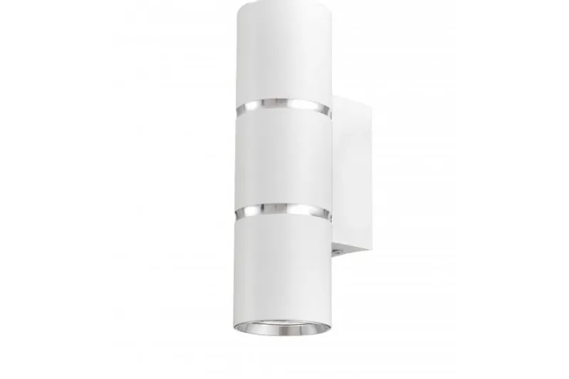 LAMPADA DA PARETE MODERNA BIANCO E CROMO ASTI W2