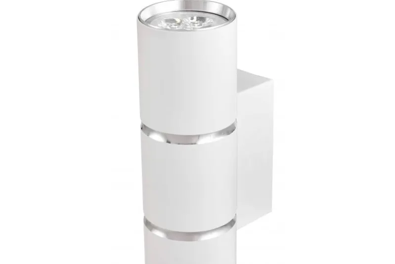 LAMPADA DA PARETE MODERNA BIANCO E CROMO ASTI W2