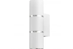 LAMPADA DA PARETE MODERNA BIANCO E CROMO ASTI W2