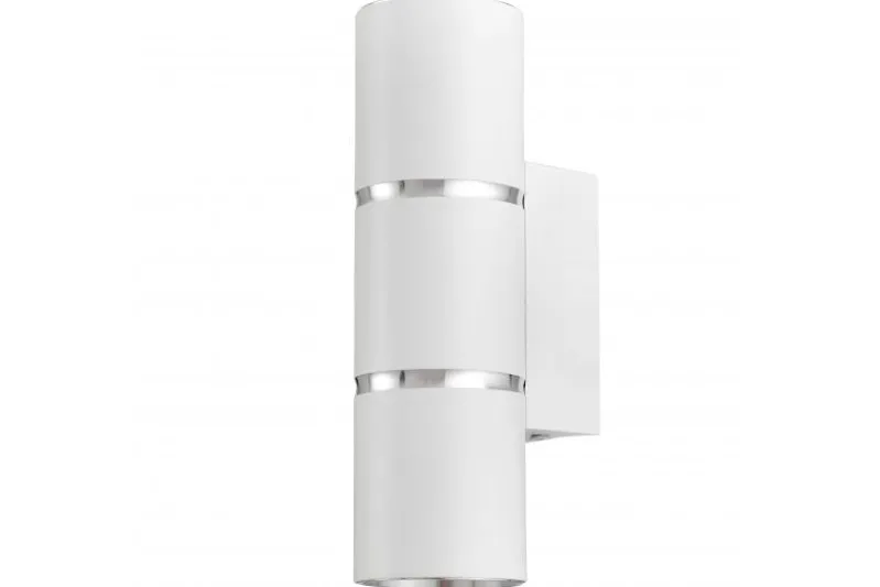 LAMPADA DA PARETE MODERNA BIANCO E CROMO ASTI W2