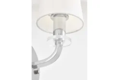 LAMPADA DA PARETE MODERNA BIANCO E CROMO ORLANDO W1