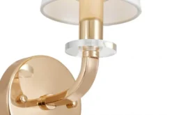 LAMPADA DA PARETE MODERNA BIANCO E ORO ORLANDO W1