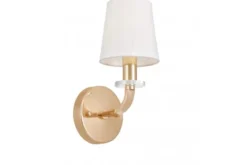 LAMPADA DA PARETE MODERNA BIANCO E ORO ORLANDO W1