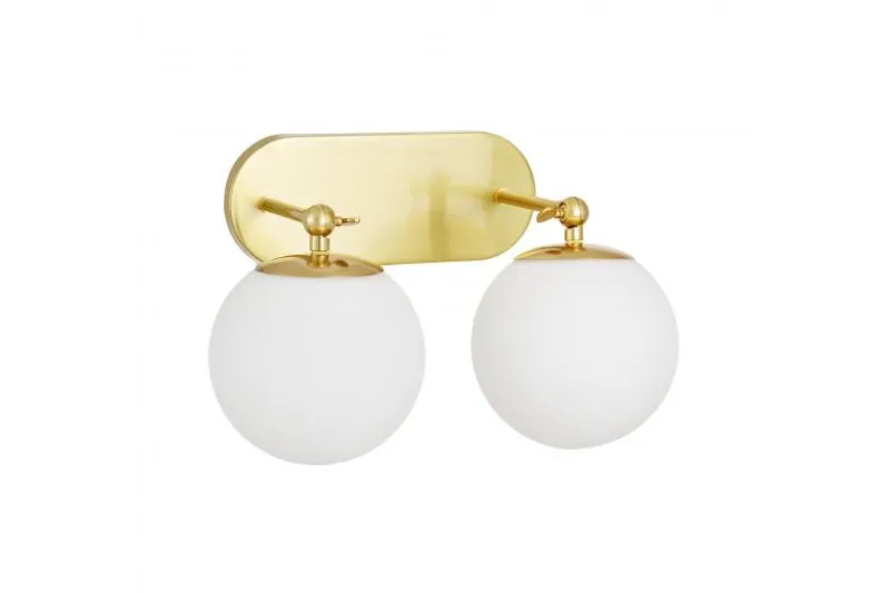 LAMPADA DA PARETE MODERNA IN OTTONE FREDICA W2