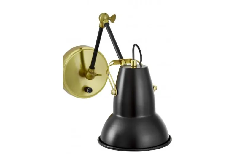LAMPADA DA PARETE MODERNA NERA BONA W2