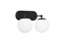 LAMPADA DA PARETE MODERNA NERA LAMPADA DA PARETE FREDICA W2