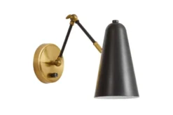 LAMPADA DA PARETE MODERNA NERA RONA W2