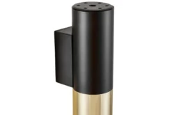 LAMPADA DA PARETE MODERNA NERO E ORO LINEO W1