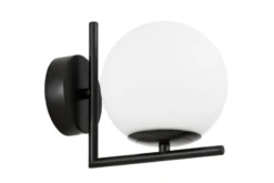 LAMPADA DA PARETE MODERNA NERO SORENTO D15