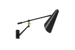 LAMPADA DA PARETE MODERNA RUNA NERE