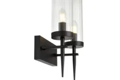 LAMPADA DA PARETE NERA MORATTI W2