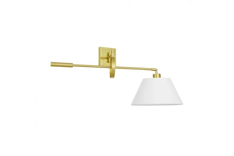 LAMPADA DA PARETE OTTONE E BIANCO TURINA
