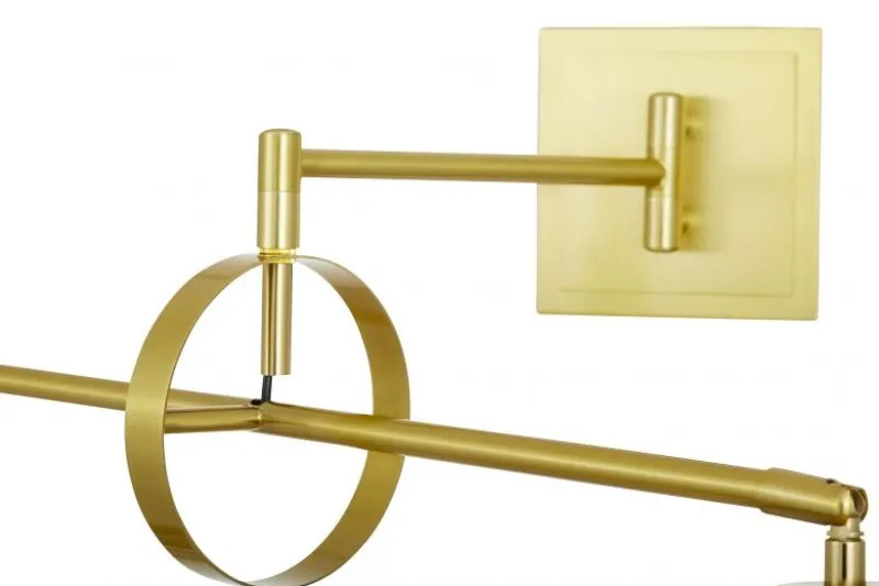 LAMPADA DA PARETE OTTONE E BIANCO TURINA