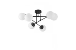 Lampada da soffitto a sfera nera 6 punti luce FINO W6