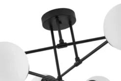 Lampada da soffitto a sfera nera 6 punti luce FINO W6